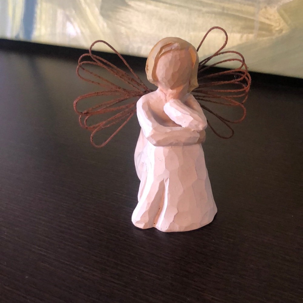 DEMDECO Willow Tree 2000 Collectable Figurine ‘Angel Of Patience’ Blonde Girl